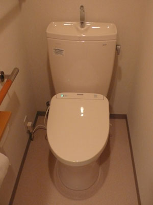 TOTO　ピュアレストQR＋アプリコットF1Aに交換